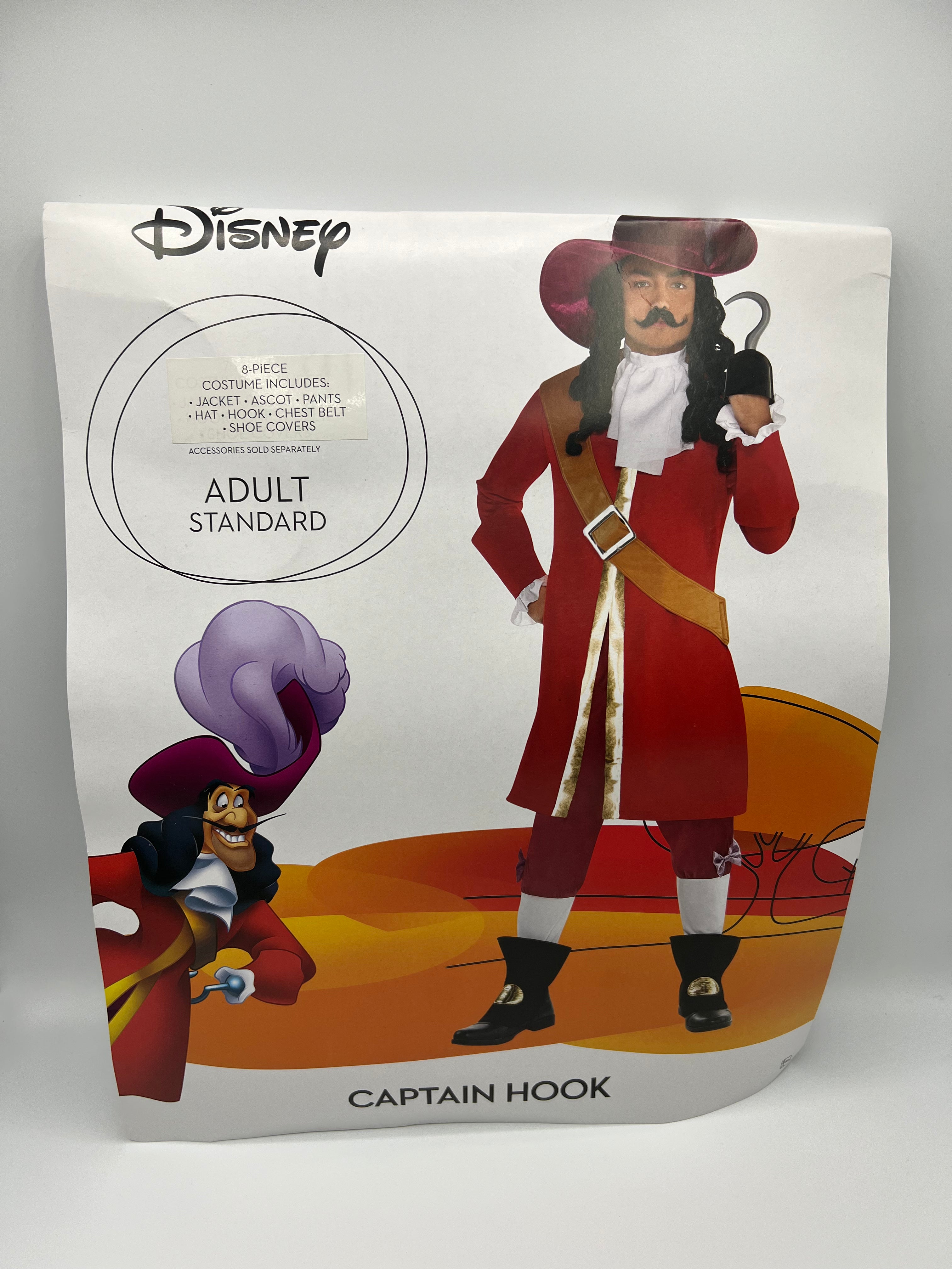 Mens Captain Hook Costume Size Standard – HOPESCOPE
