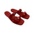 Womens GUCCI Rubber Buckle Sandal Size 8.5