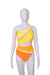 OYOANGLE Women's Colorblock Cut Out One Piece Bathing Suit Size XL