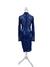 Sheer Long Sleeve Royal Blue Sequin Dress Size SMALL