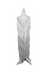 White Glitter Tassel Evening Dress Size MEDIUM